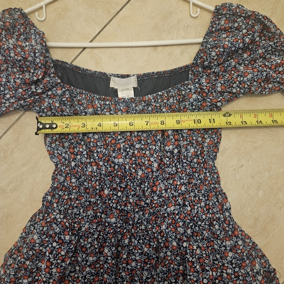 ALTAR'D STATE women's floral baby doll mini dress size S Small tiered - Picture 9 of 9